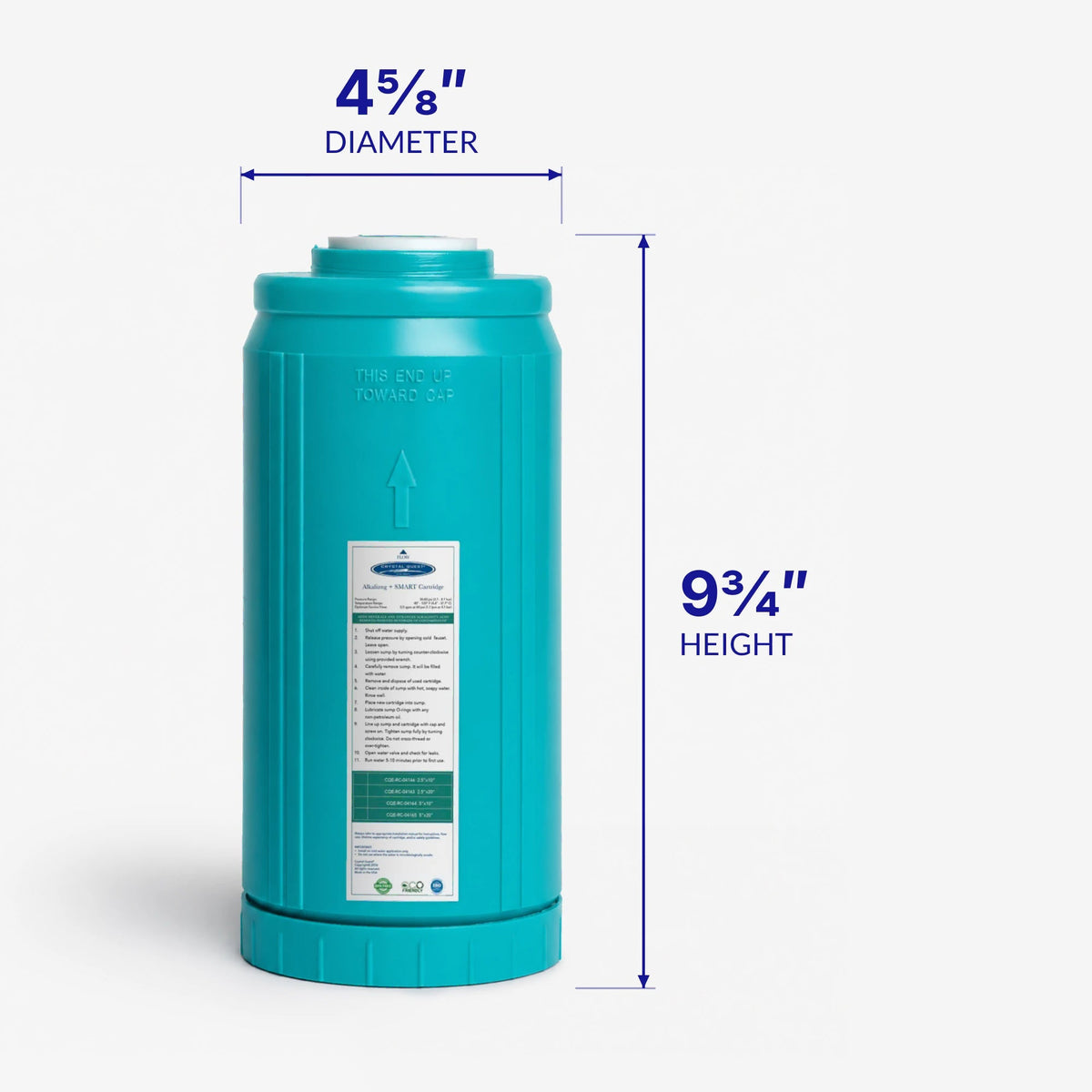 Alkalize/Ionizer, Mineralizer & Oxidation + SMART Filter Cartridge - Water Filter Cartridges - Crystal Quest®