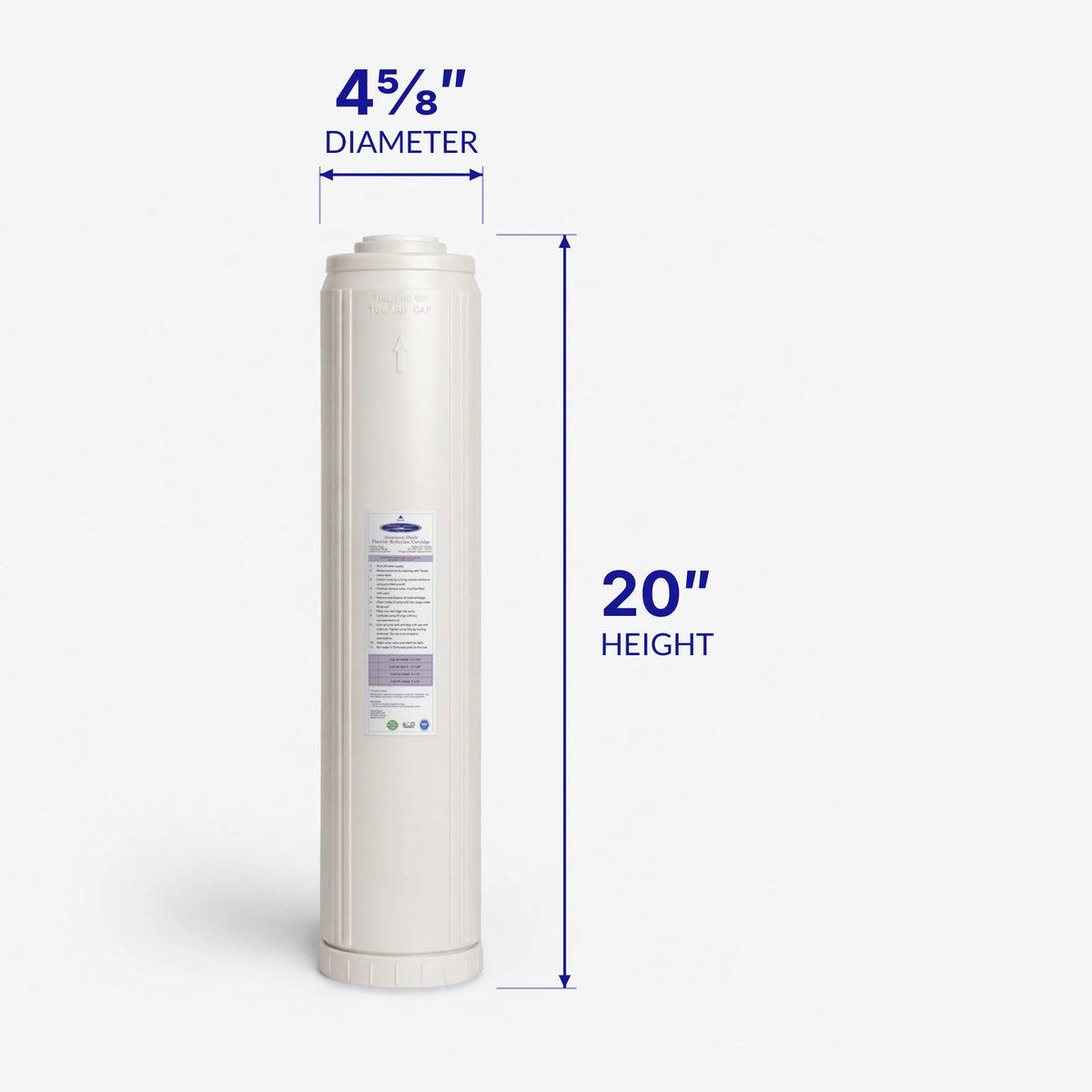 Aluminum Oxide Fluoride Reduction Filter Cartridge - Water Filter Cartridges - Crystal Quest®