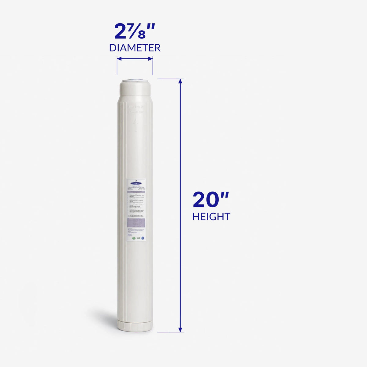 Aluminum Oxide Fluoride Reduction Filter Cartridge - Water Filter Cartridges - Crystal Quest®
