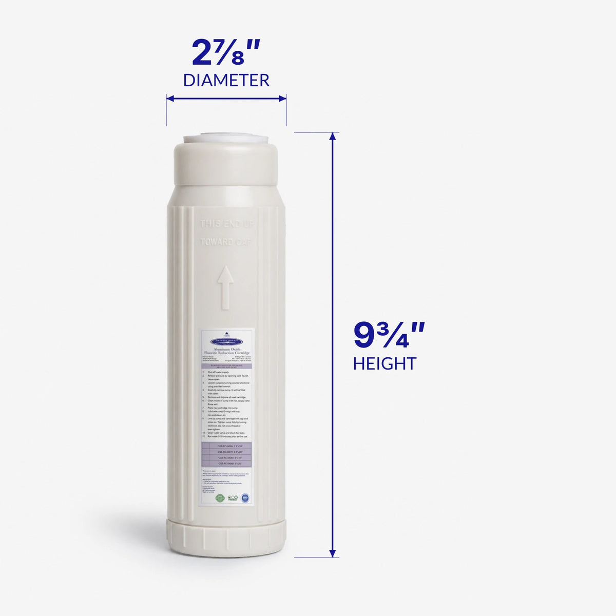 Aluminum Oxide Fluoride Reduction Filter Cartridge - Water Filter Cartridges - Crystal Quest®