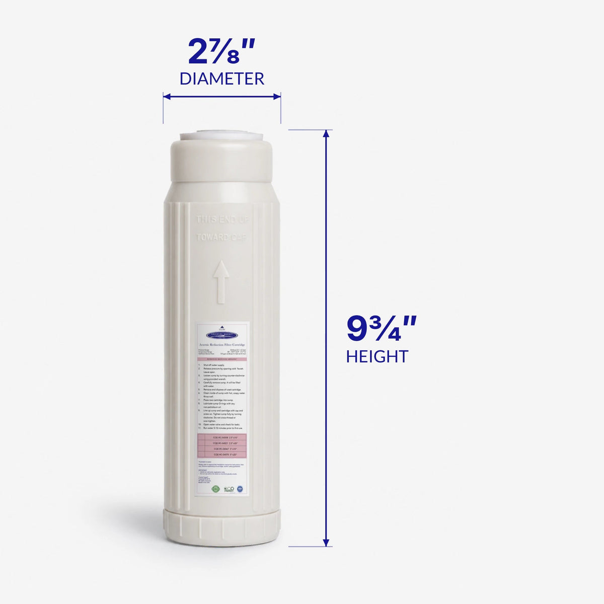 Arsenic Removal Filter Cartridge - Water Filter Cartridges - Crystal Quest®