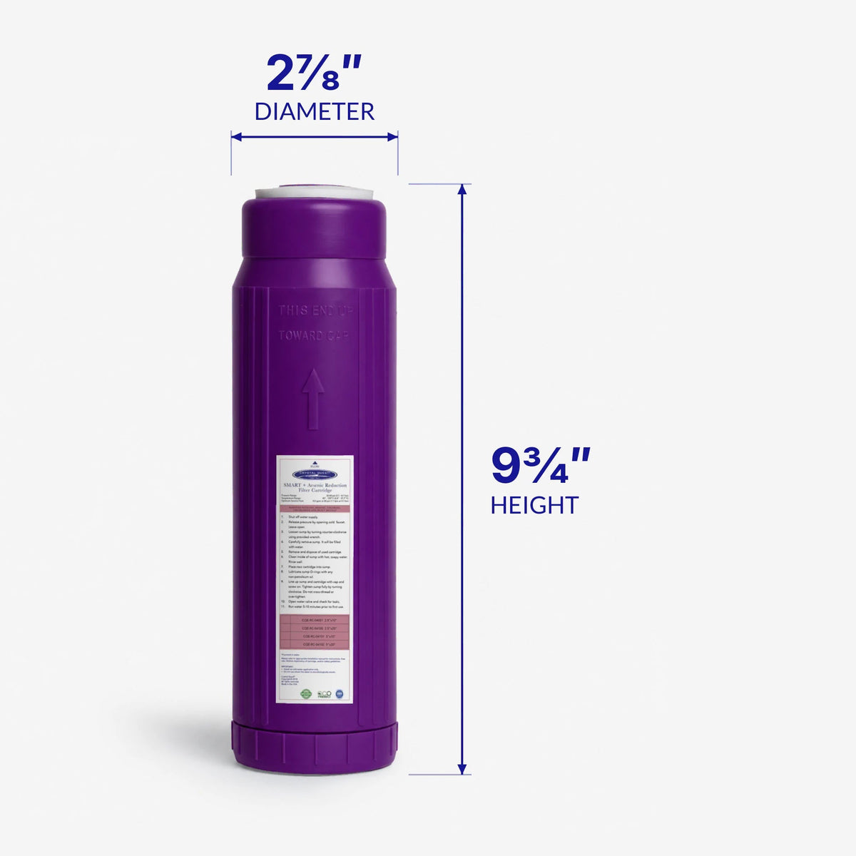 Arsenic Removal + SMART Filter Cartridge - Water Filter Cartridges - Crystal Quest®