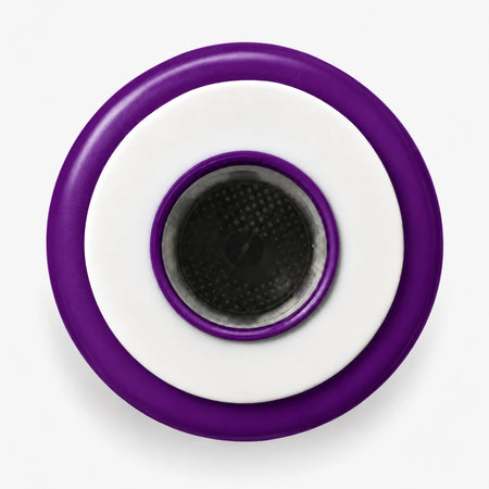 Arsenic Removal + SMART Filter Cartridge, 2-7/8 inch size: top end seen straight on, white seal ring around the center port