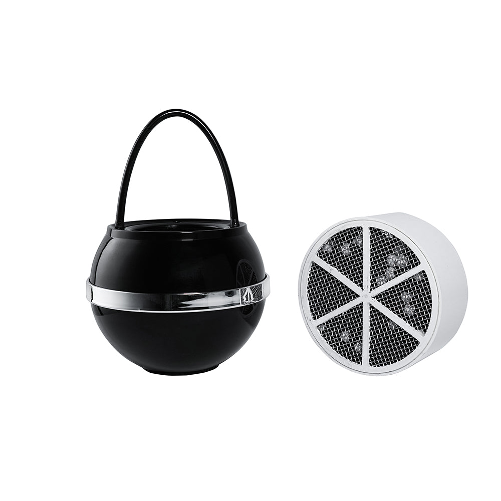 Bath Ball Replacement Cartridge Bundle, black Bath Ball with a spare round mesh filter cartridge