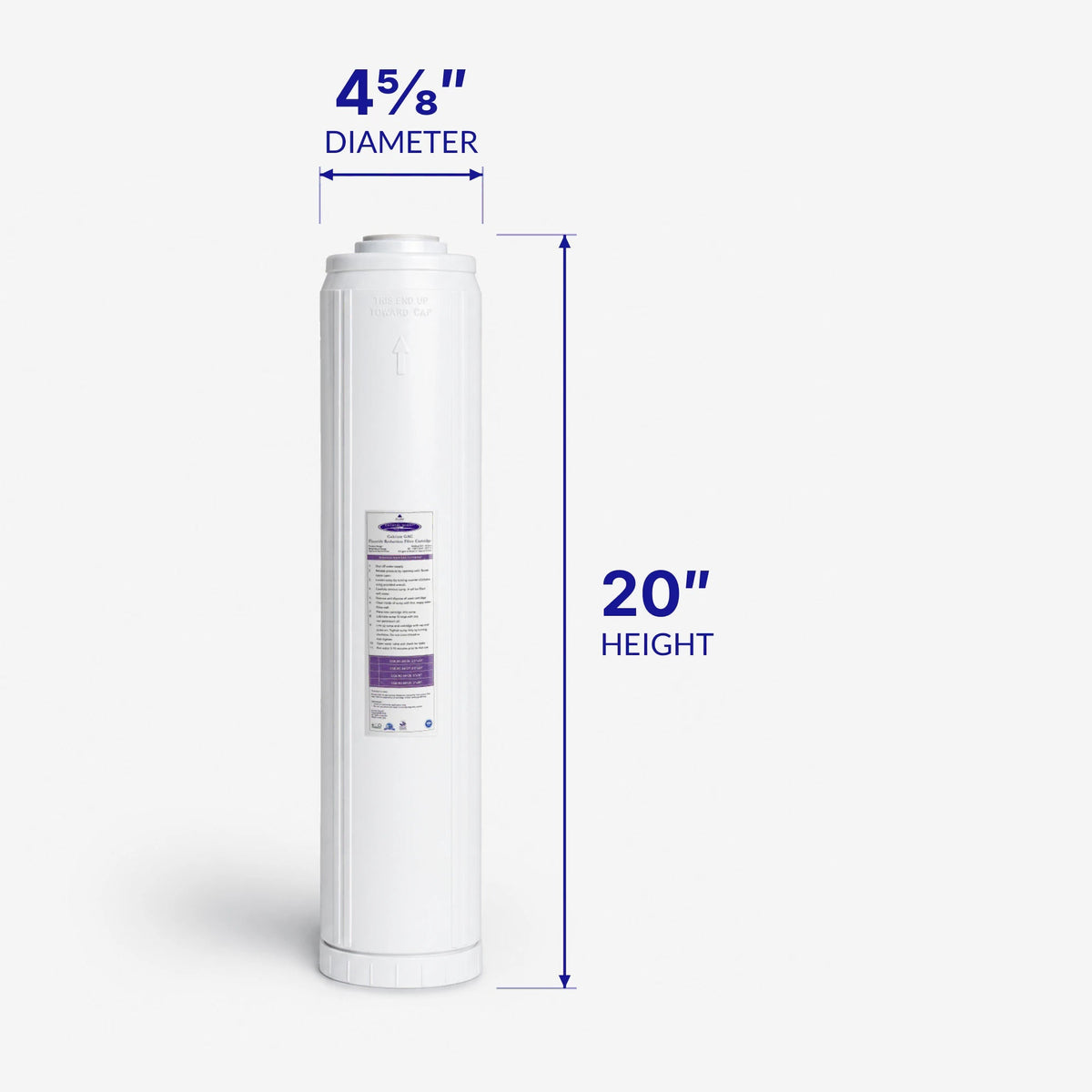 Calcium GAC Fluoride Reduction Filter Cartridge - Water Filter Cartridges - Crystal Quest®