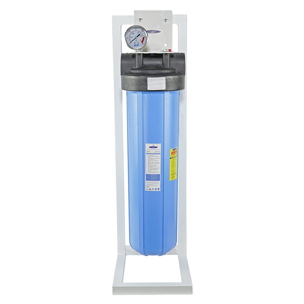 Carbon Block / With System Stand Single-Stage Whole House Water Filter | Big Blue - Whole House Water Filters - Crystal Quest Water Filters