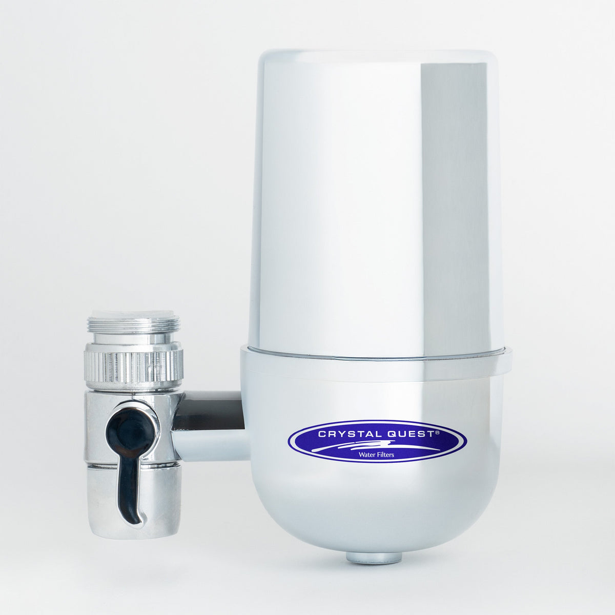 Chrome Faucet Mount Water Filter System (6 Stages) - Faucet Mount Water Filters - Crystal Quest