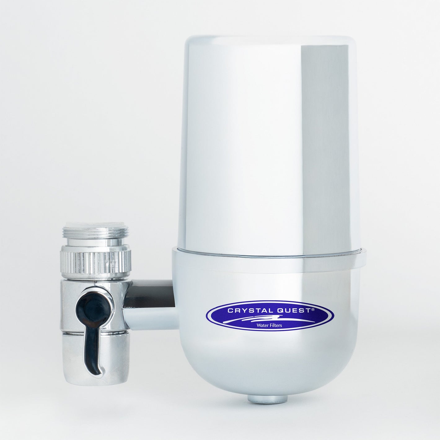 Chrome Faucet Mount Water Filter System (6 Stages) - Faucet Mount Water Filters - Crystal Quest