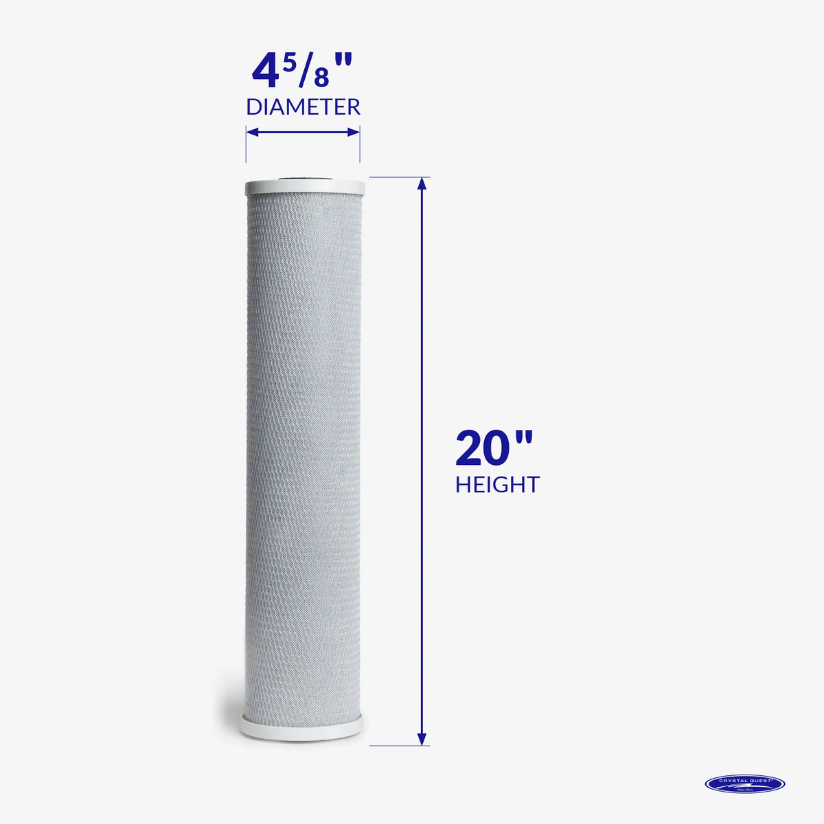 Coconut Based 5-Micron Carbon Block Filter Cartridge - Water Filter Cartridges - Crystal Quest®