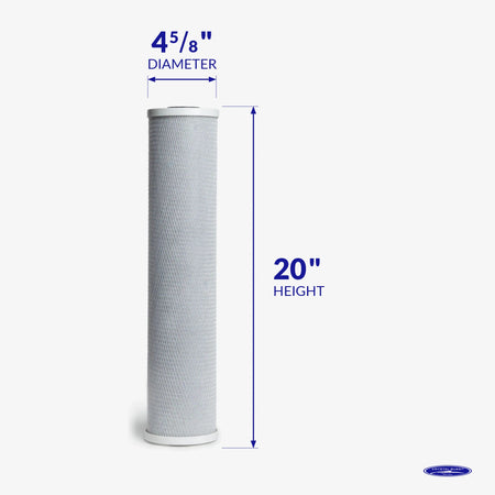 Coconut Based 5-Micron Carbon Block Filter Cartridge - Water Filter Cartridges - Crystal Quest®