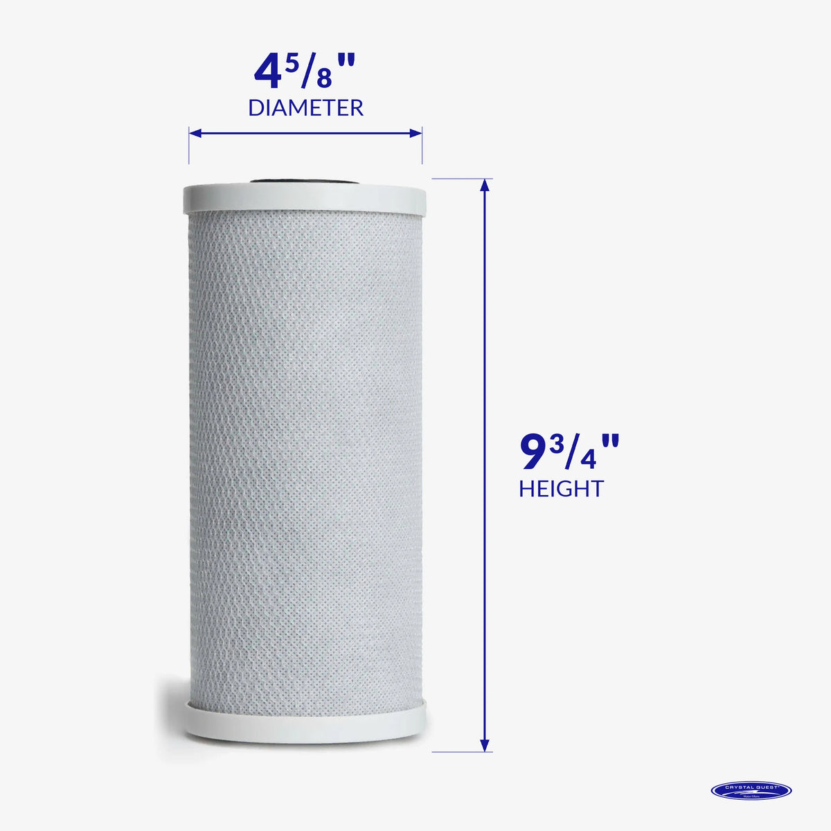 Coconut Based 5-Micron Carbon Block Filter Cartridge - Water Filter Cartridges - Crystal Quest®
