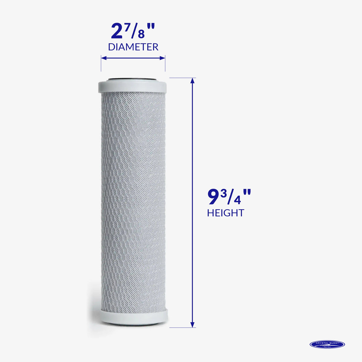 Coconut Based 5-Micron Carbon Block Filter Cartridge - Water Filter Cartridges - Crystal Quest®