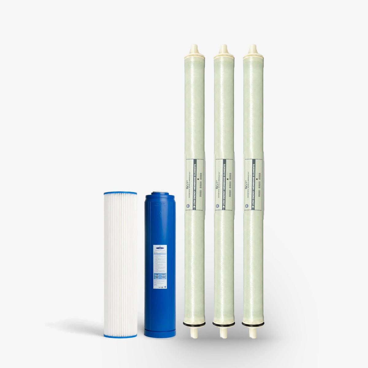 Complete replacement pack, 2500 GPD 1500/2500 GPD Whole House RO Filter Pack - Water Filter Cartridges - Crystal Quest®
