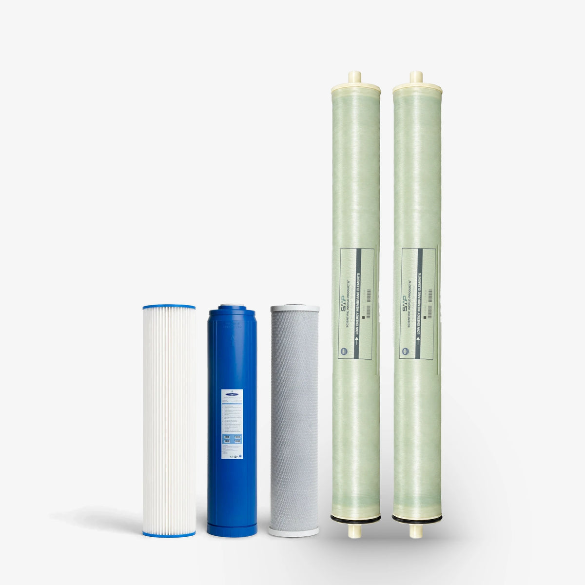 Complete replacement pack, 4000 GPD 4000/5000 GPD Whole House RO Filter Pack - Water Filter Cartridges - Crystal Quest®