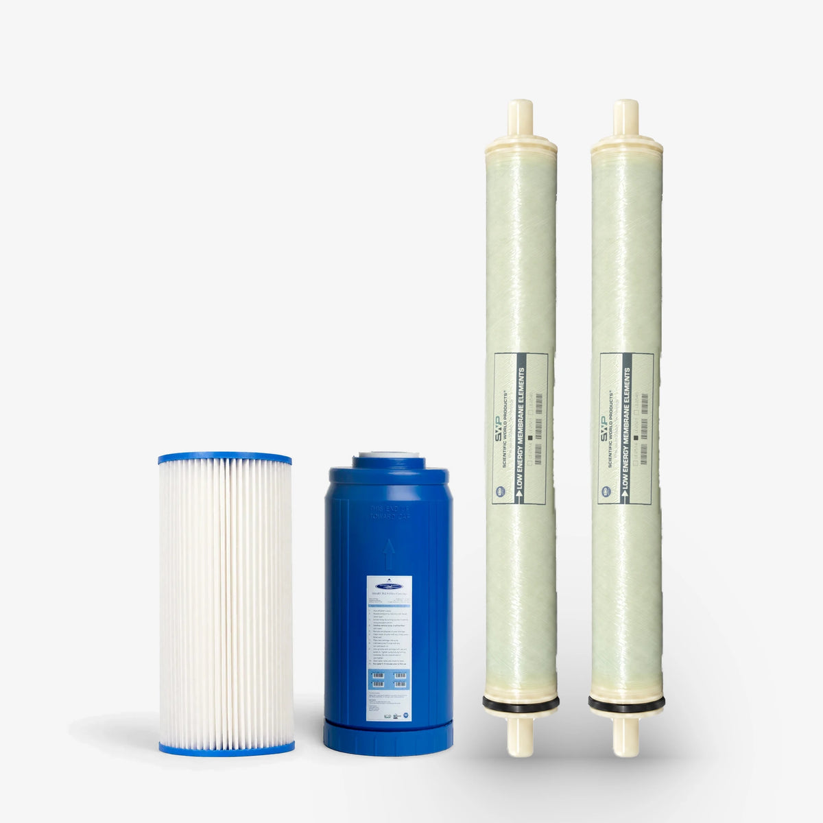 Complete replacement pack, 500 GPD 500/1000 GPD Whole House RO Filter Pack - Water Filter Cartridges - Crystal Quest®