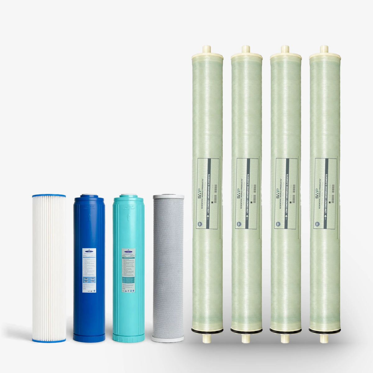 Complete replacement pack, 7000 GPD 7000 GPD Whole House RO Filter Pack - Water Filter Cartridges - Crystal Quest®
