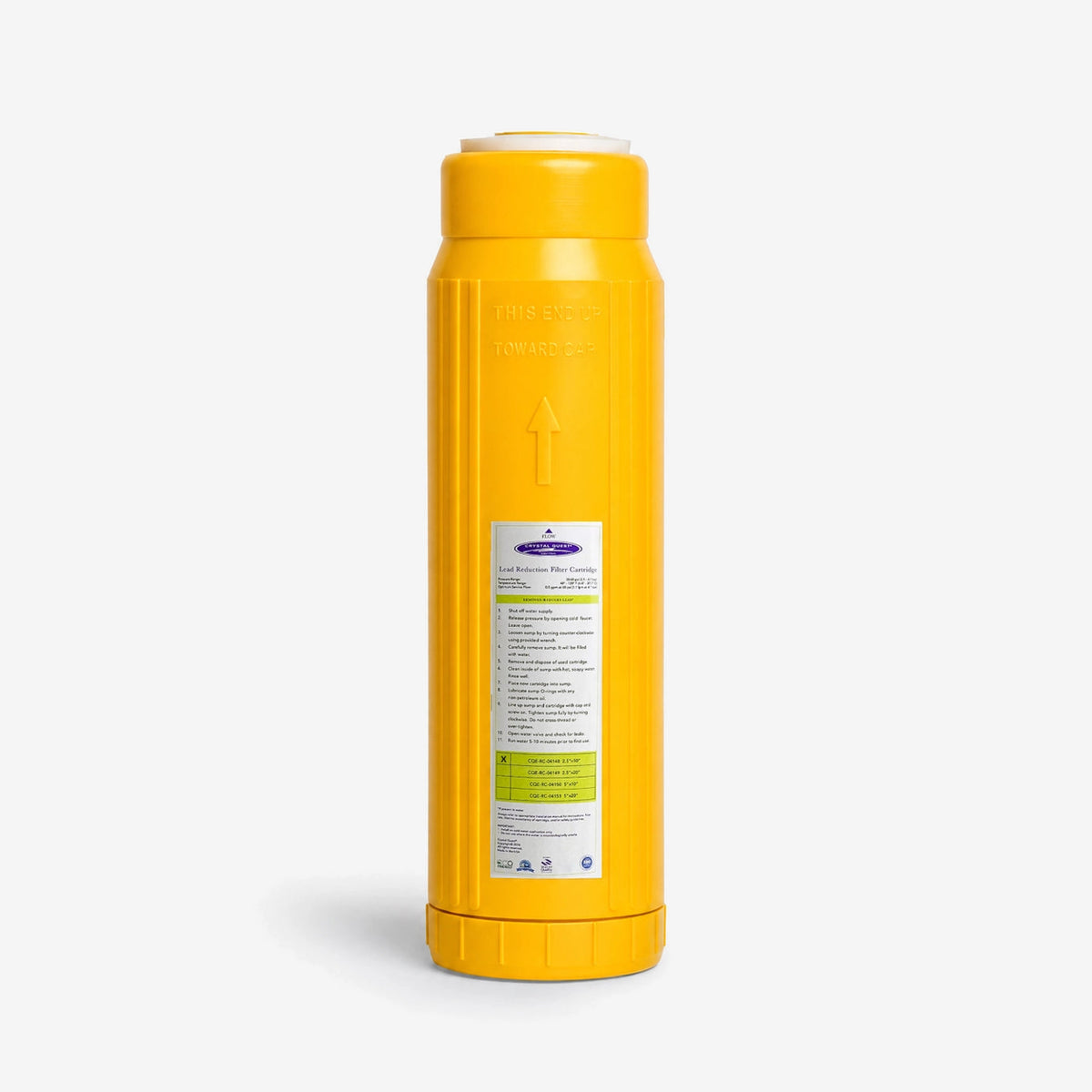 2-7/8" x 9-3/4" Lead Filter Cartridge - Water Filter Cartridges - Crystal Quest®