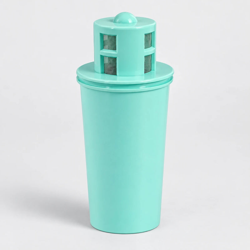 Mint alkalizing water pitcher replacement cartridge with mesh inlet screens, studio photo
