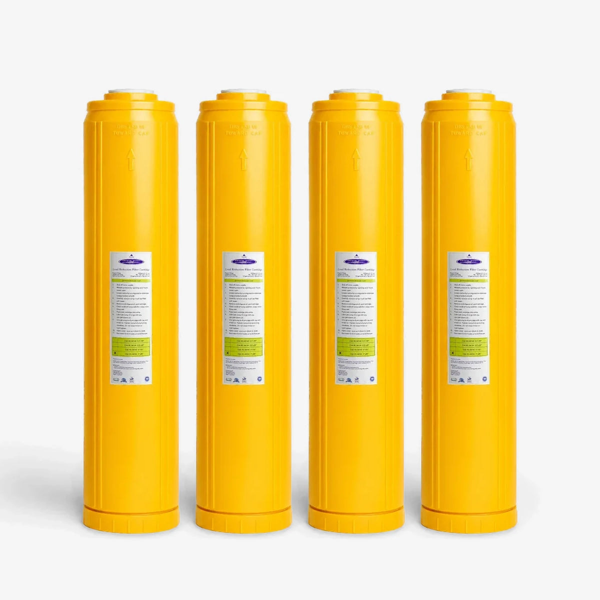 Pack of 4 Lead Filter Cartridge, 4-5/8" x 20"