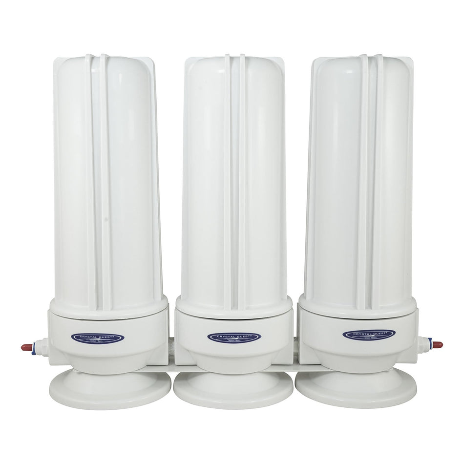 Filters 10000 gallons Multistage PLUS Voyager Triple Inline Water Filter System - Inline Water Filters - Crystal Quest
