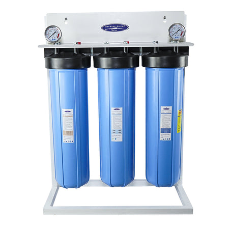 GAC + Eagle Redox / With System Stand 3-Stage Whole House Water Filter | Big Blue - Whole House Water Filters - Crystal Quest Water Filters