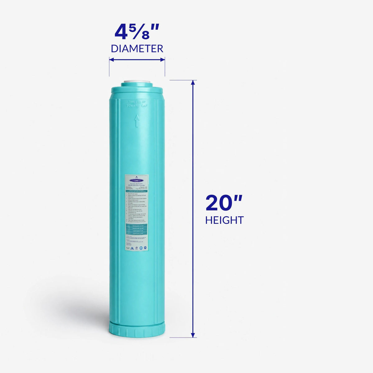 GAC Filter Cartridge (Coconut Shell Granular Activated Carbon) - Water Filter Cartridges - Crystal Quest®