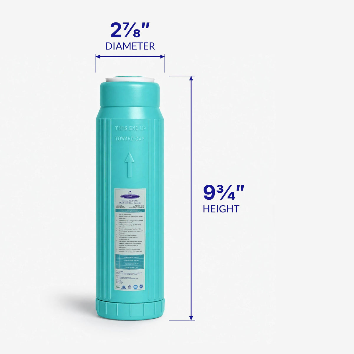 GAC Filter Cartridge (Coconut Shell Granular Activated Carbon) - Water Filter Cartridges - Crystal Quest®