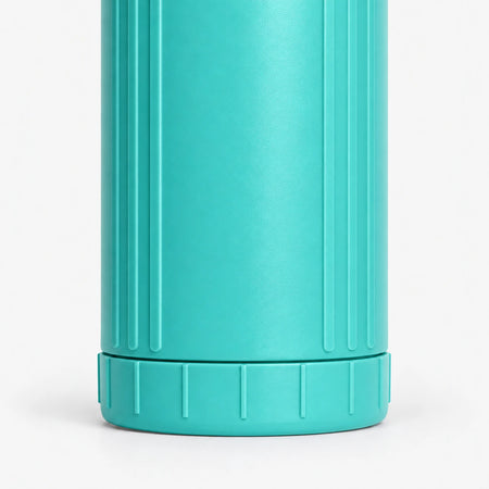 GAC Filter Cartridge (Coconut Shell Granular Activated Carbon), 2-7/8 inch size: close-up of the ribbed lower body and bottom band