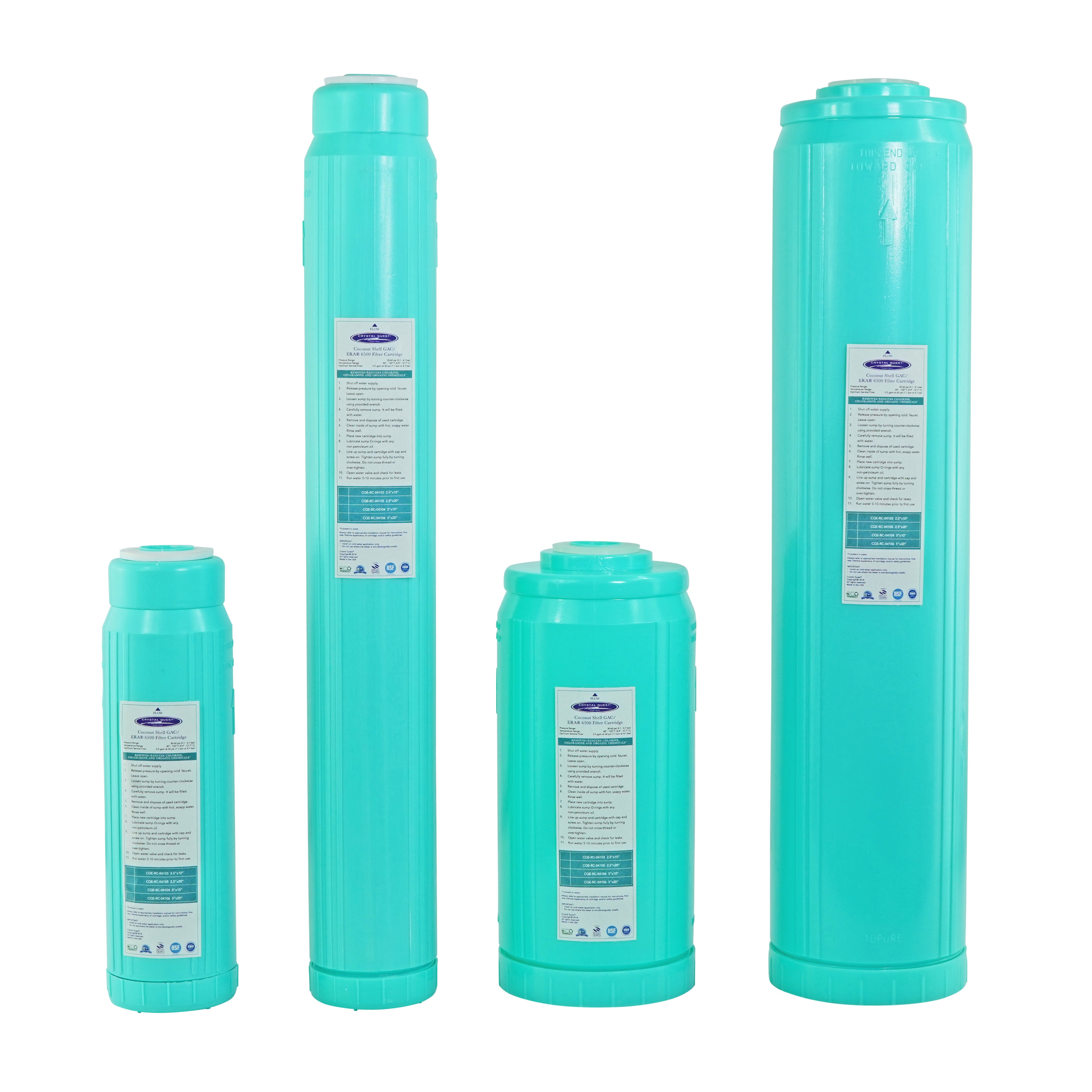 GAC Filter Cartridge (Coconut Shell Granular Activated Carbon) - Water Filter Cartridges - Crystal Quest
