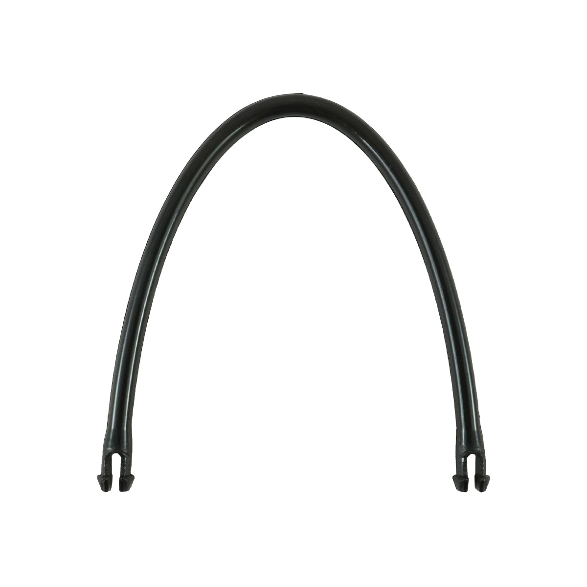 Bath Ball Handle, black hard handle, arched black handle with clip ends