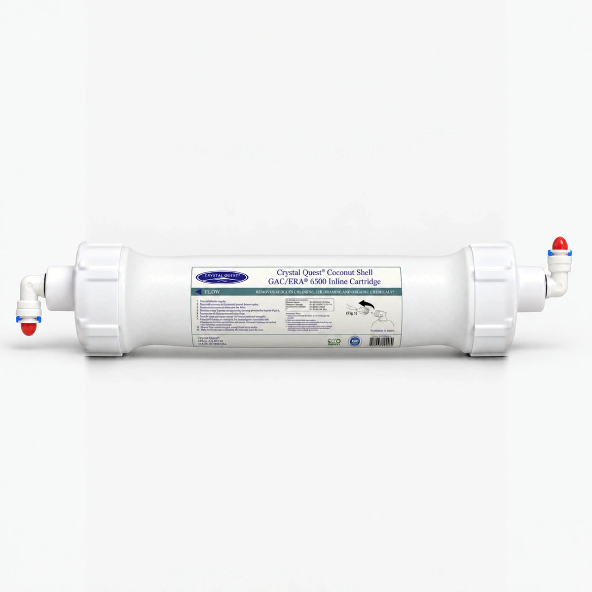 Inline Granular Activated Coconut Shell Carbon (GAC) Filter Cartridge - Water Filter Cartridges - Crystal Quest®