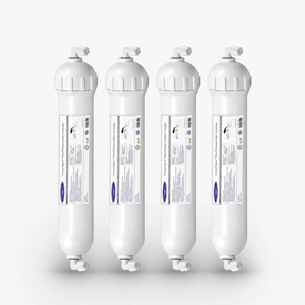 Inline/Sealed / JACO / Pack of 4 Ultrafiltration (UF) Water Filter Membrane - Water Filter Cartridges - Crystal Quest®