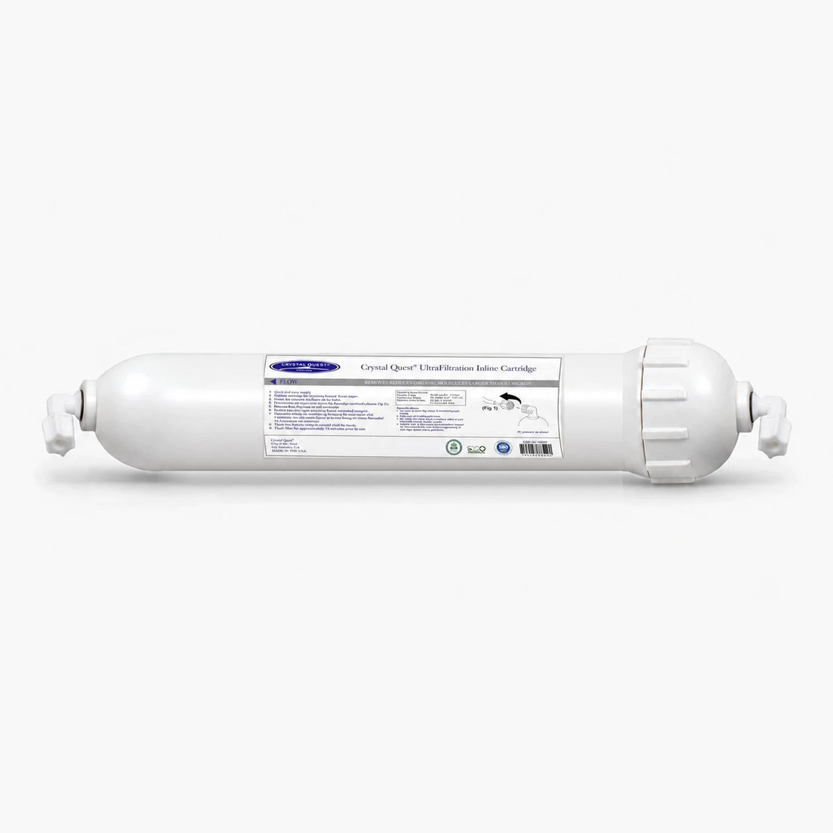 Inline/Sealed / JACO / Single Ultrafiltration (UF) Water Filter Membrane - Water Filter Cartridges - Crystal Quest®