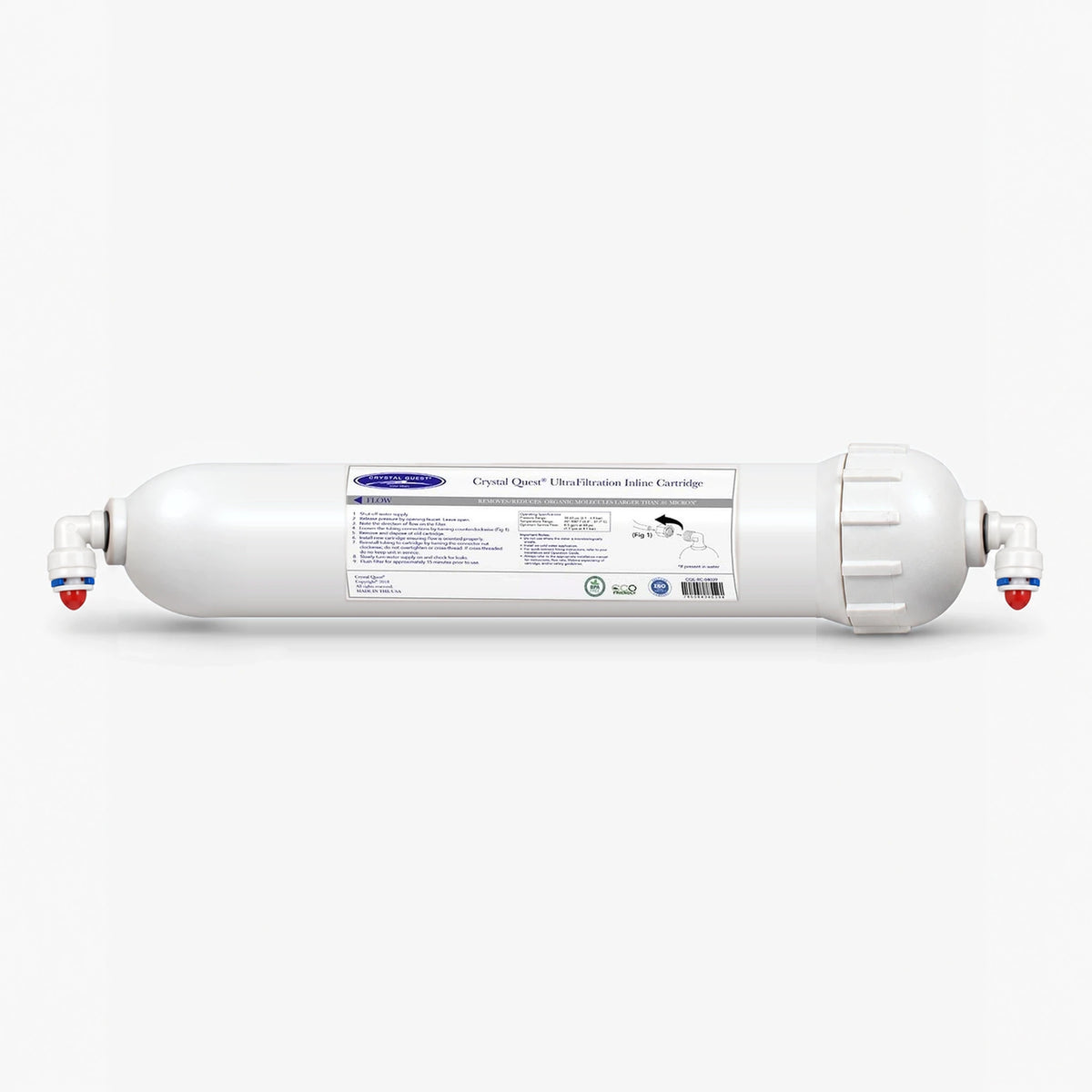 Inline/Sealed / Quick Connect / Single Ultrafiltration (UF) Water Filter Membrane - Water Filter Cartridges - Crystal Quest®