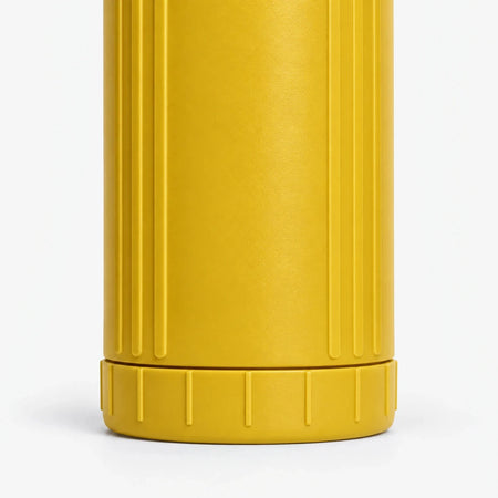 Iron Filter Cartridge, close-up of the ribbed yellow body and base ring