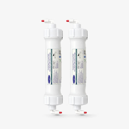 JACO / Pack of 2 Inline Granular Activated Coconut Shell Carbon (GAC) Filter Cartridge - Water Filter Cartridges - Crystal Quest®
