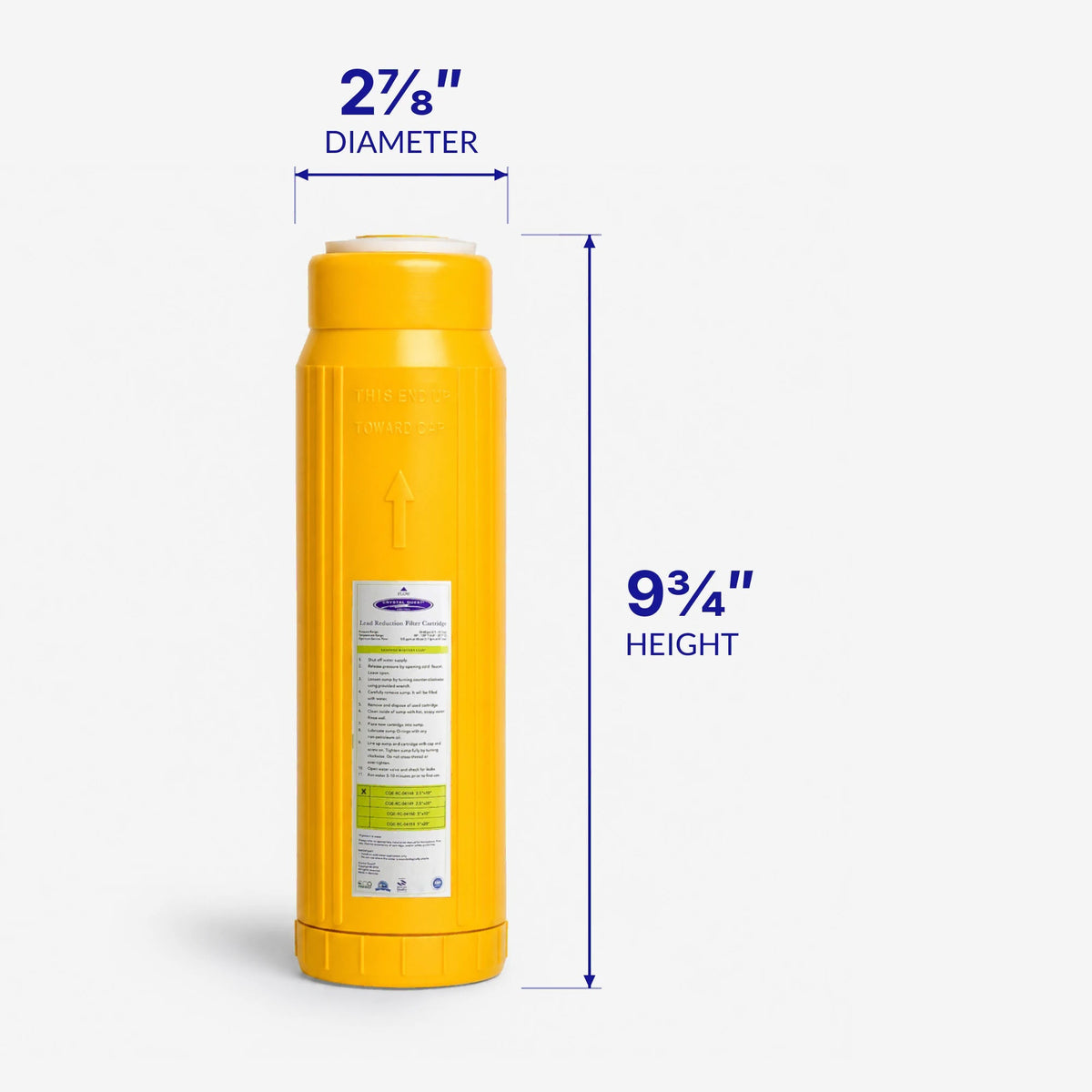 Lead Filter Cartridge - Water Filter Cartridges - Crystal Quest®