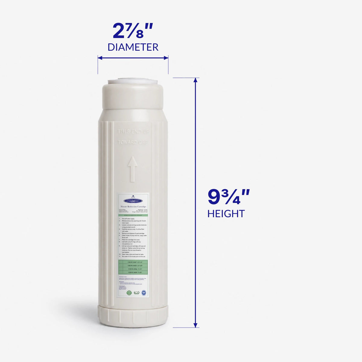 Nitrate Removal Filter Cartridge - Water Filter Cartridges - Crystal Quest®