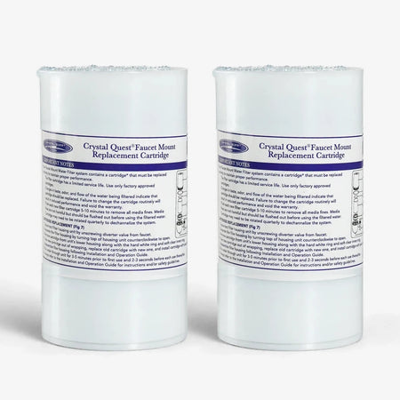 Pack of 2 Faucet Mount Filter Cartridge - Water Filter Cartridges - Crystal Quest®