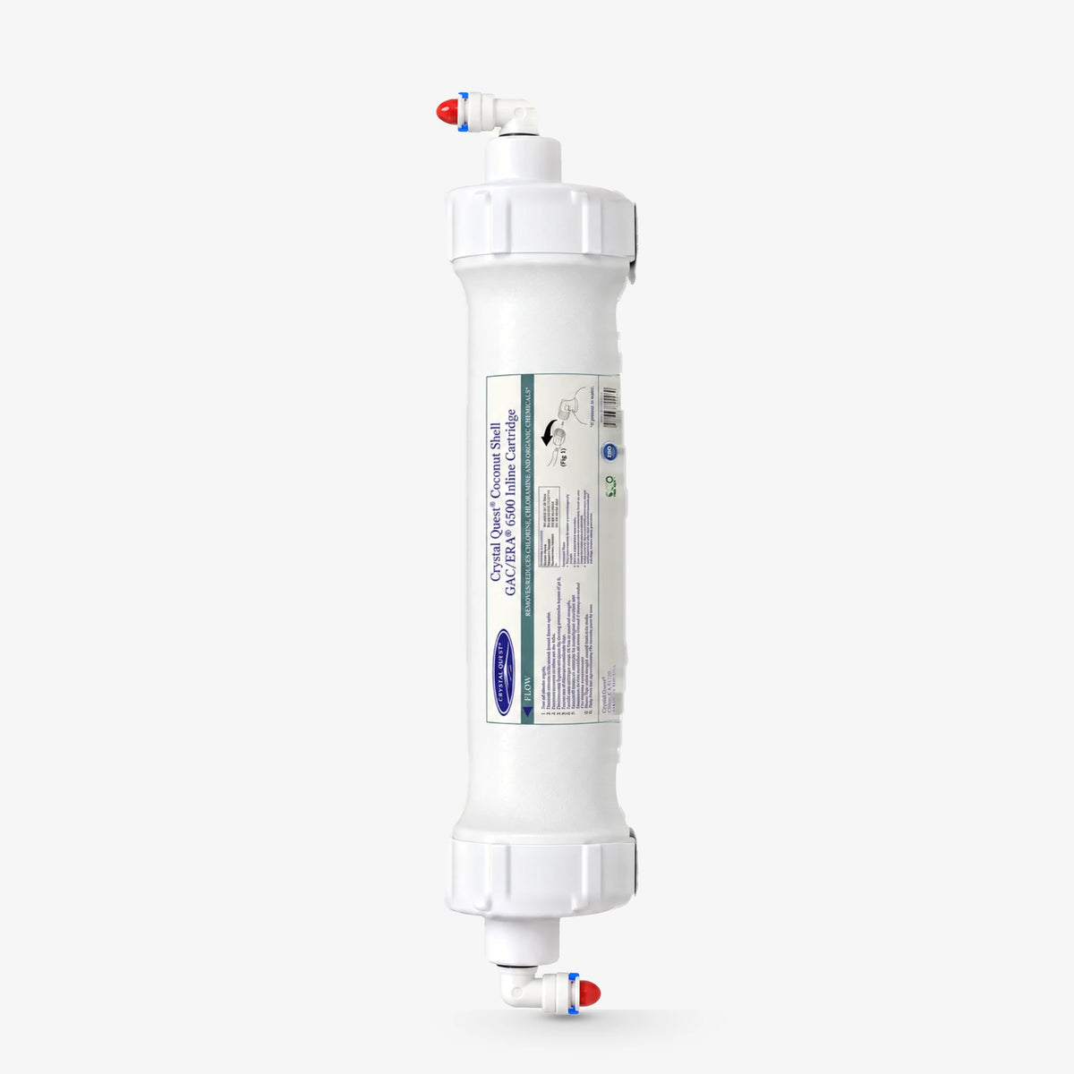 Quick Connect / Single Inline Granular Activated Coconut Shell Carbon (GAC) Filter Cartridge - Water Filter Cartridges - Crystal Quest®