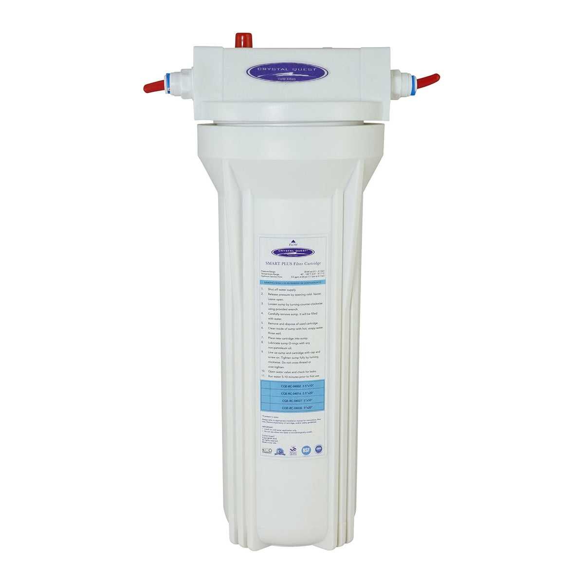 Single Inline / Filters 10000 gallons Multistage PLUS Commercial Inline SMART Water Filter - Commercial - Crystal Quest