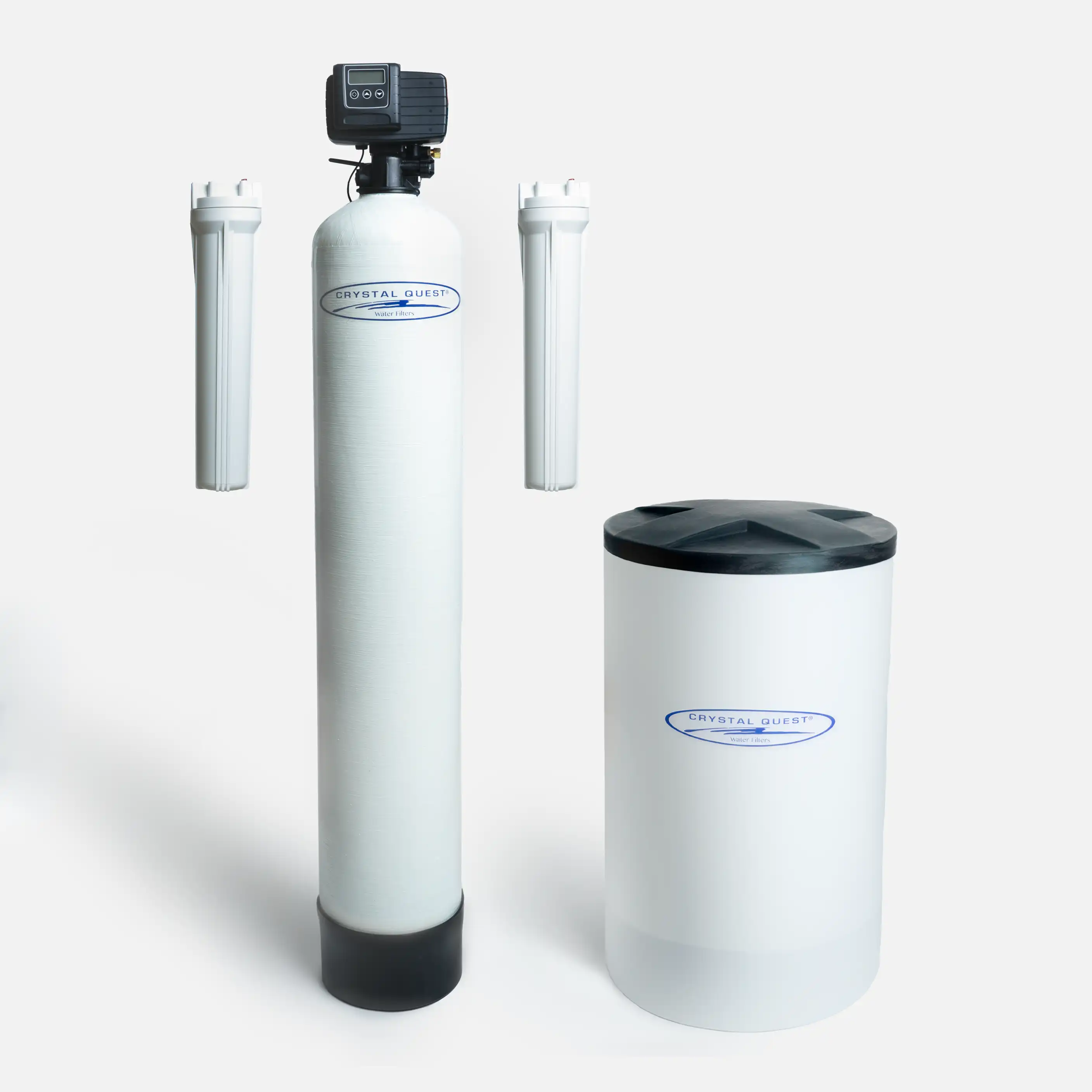 Standalone / Fiberglass / 1.5 Whole House Water Softener with Pre/Post Filtration - Whole House Water Filters - Crystal Quest