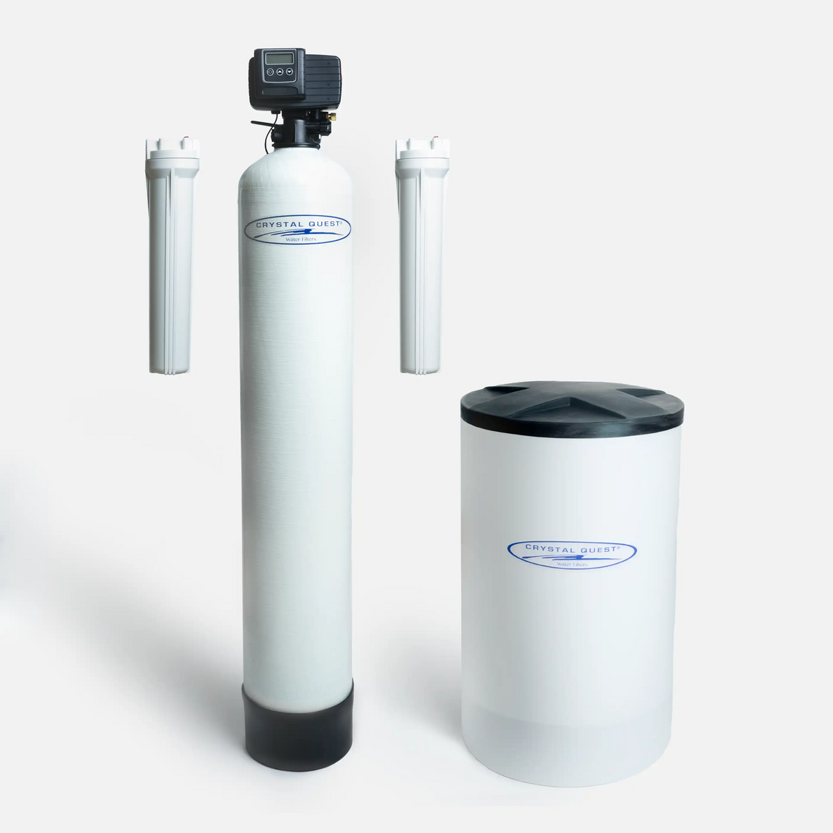 Standalone / Fiberglass / 1.5 Whole House Water Softener with Pre/Post Filtration - Whole House Water Filters - Crystal Quest