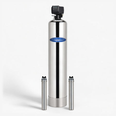 Standalone / Stainless Steel / 1.5 Metal Removal Whole House Water Filter - Whole House Water Filters - Crystal Quest®