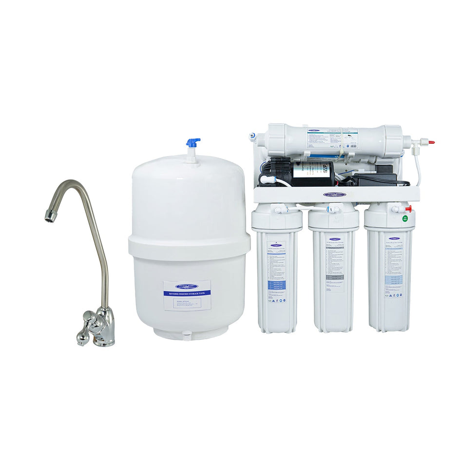 Thunder Ultrafiltration/Reverse Osmosis Under Sink Water Filter | 1000CP | 12 Stages of Filtration - Reverse Osmosis System - Crystal Quest