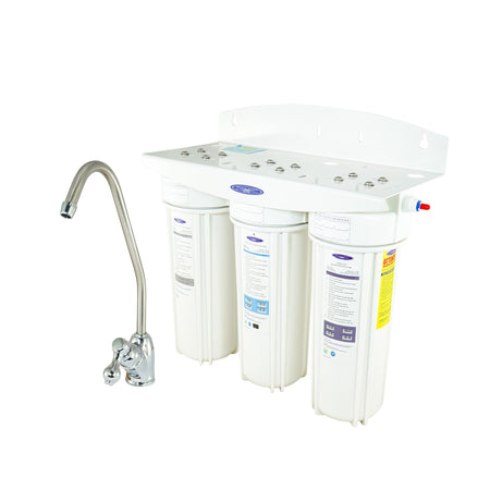 Triple Fluoride Under Sink Water Filter System - Under Sink Water Filters - Crystal Quest