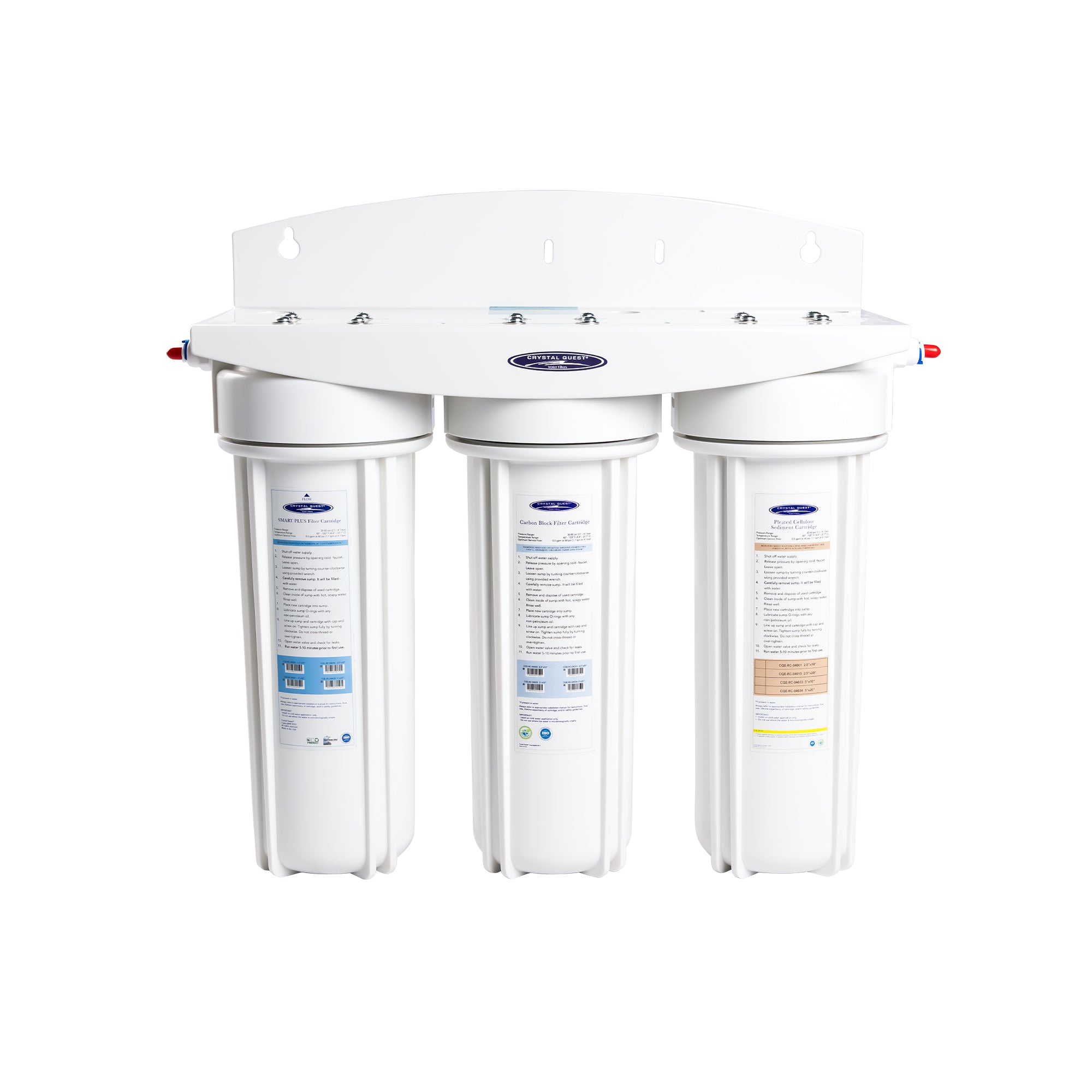 Triple Inline / Filters 10000 gallons Multistage PLUS Commercial Inline SMART Water Filter - Commercial - Crystal Quest