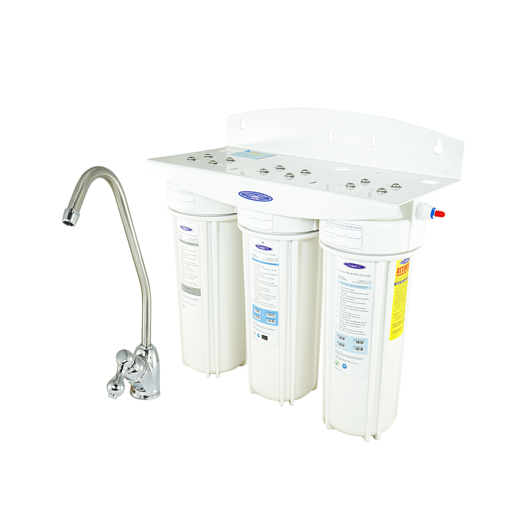 Triple SMART Under Sink Water Filter System - Under Sink Water Filters - Crystal Quest