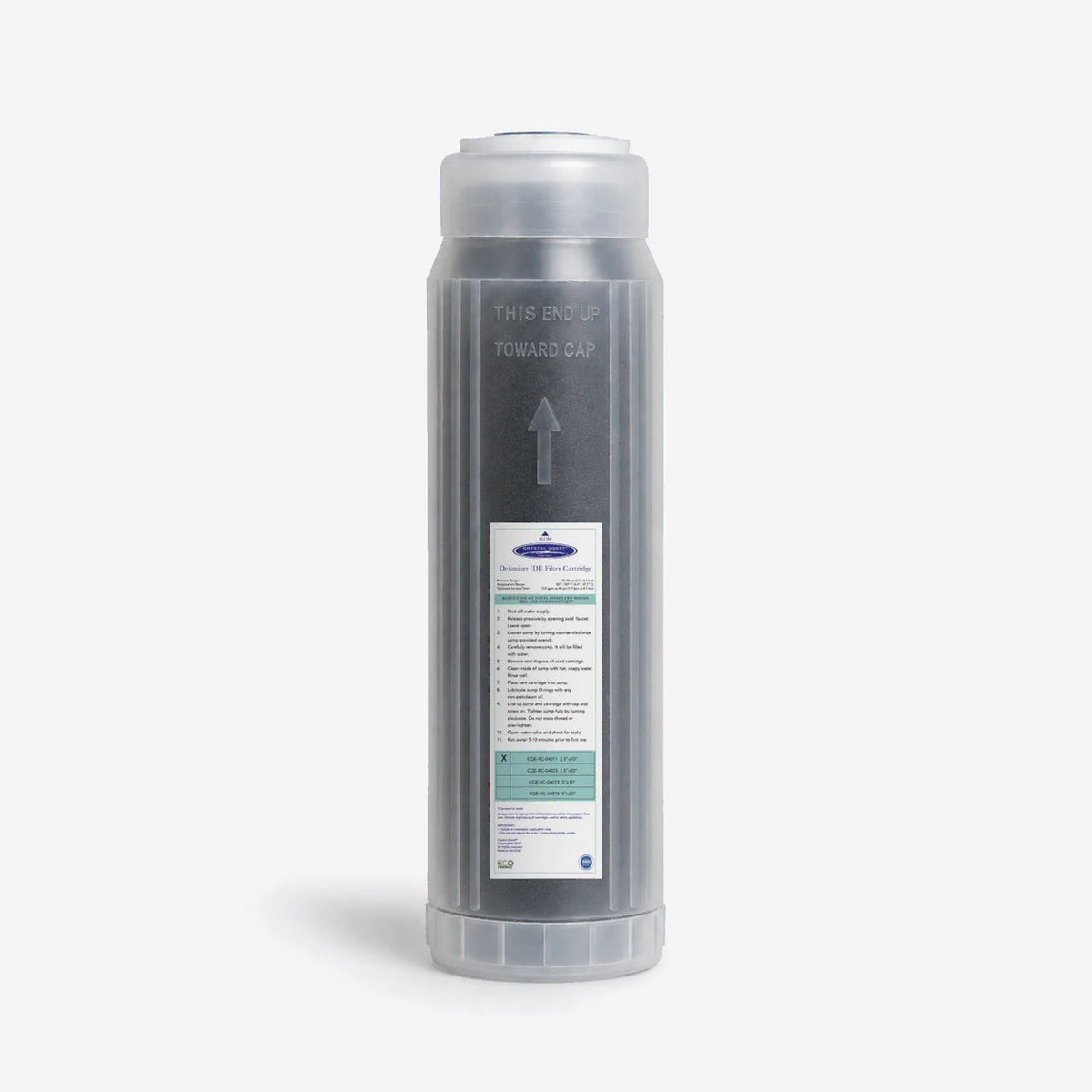 Ultra High Purity DI Resin Cartridge - Water Filter Cartridges - Crystal Quest®