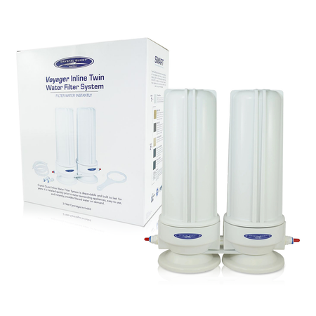 Voyager Double Inline Water Filter System - Inline Water Filters - Crystal Quest